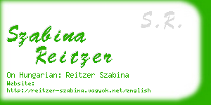 szabina reitzer business card